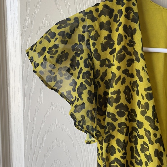 NY&CO | Leopard Print Ruffle Wrap Dress - Picture 8 of 14